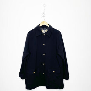 St. John Collection Dark Jacket with Gold Buttons